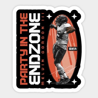 Melvin Gordon Denver Endzone Party Sticker